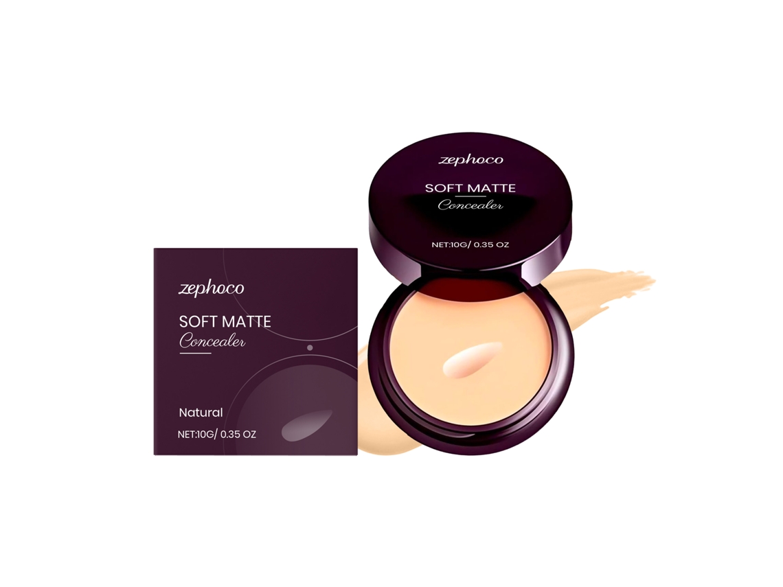 Corrector líquido luminoso e impermeable, tono natural.