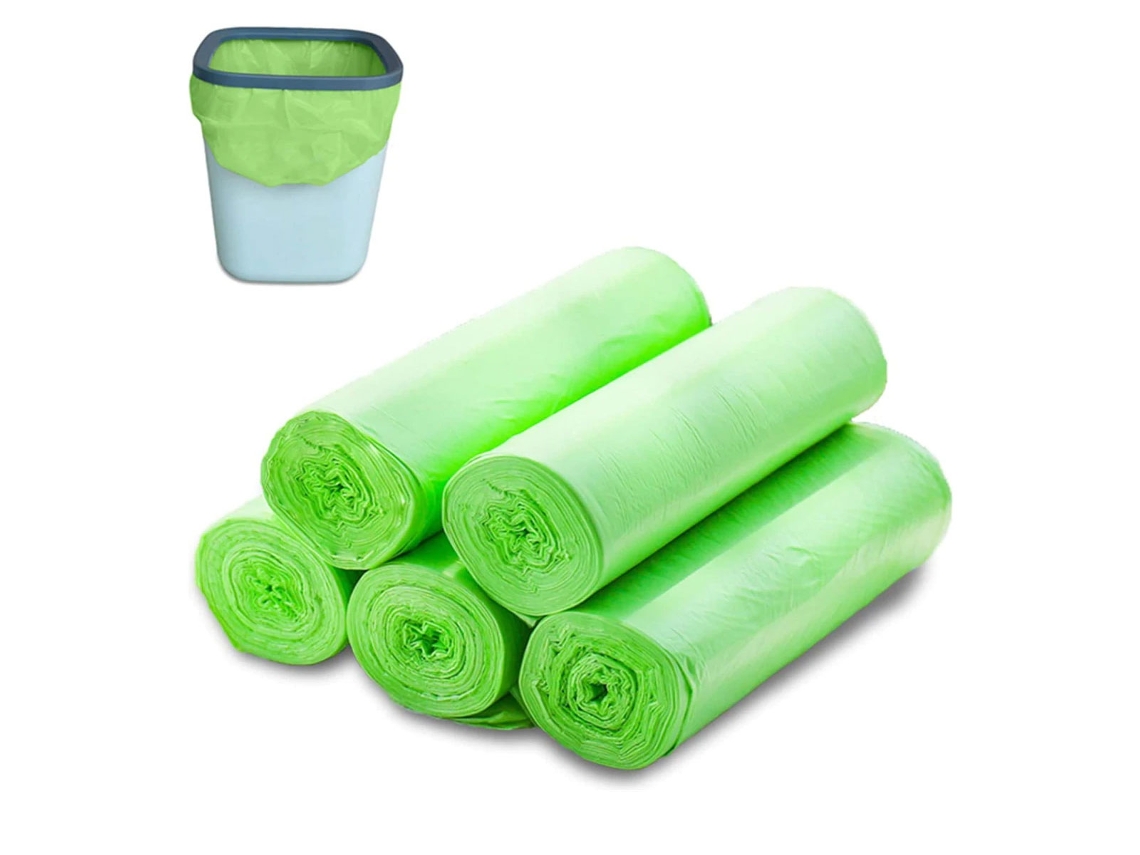 Bolsas de basura de diseño a prueba de fugas para uso en la cocina, bolsas de basura compostables resistentes al desgarro con materiales biodegradables, Resi