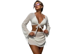 Conjunto de bikini de manga larga para mujer SFUSHOS