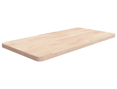 vidaXL Encimera de baño madera maciza sin tratar 80x40x2,5 cm