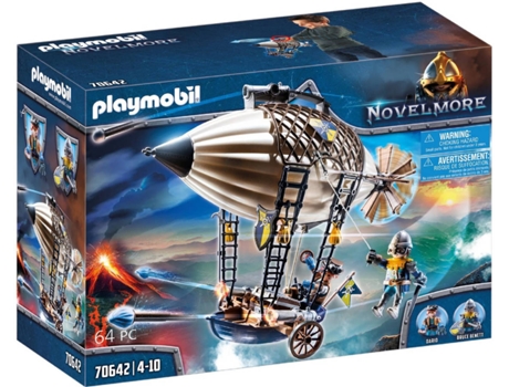 PLAYMOBIL Zeppelin Novelmore de Dario (Edad Mínima: ‍4 Años - 32 Piezas)
