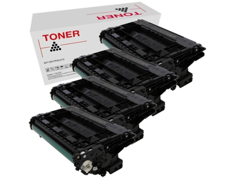 Pack 4 Tóners Compatibles HP CF237A 37A Negro CF237A 37A Enterprise Flow MFP M631 M632 M607 M608 M609
