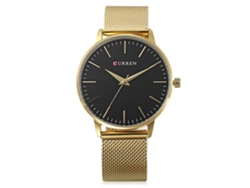 Reloj Analógico De Cuarzo Para Mujer, Resistente Al Agua, Con Correa De Pu En Oro Rosa Y Blanco.