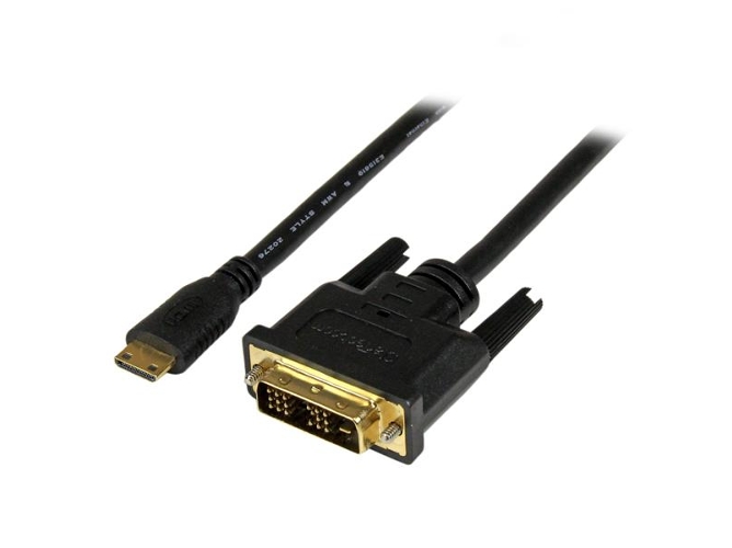Cable Adaptador de Vídeo STARTECH HDCDVIMM1M 1m Mini-HDMI DVI-D