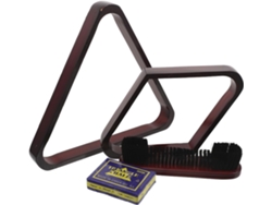 Triángulo de madera maciza para billar, soporte triangular de 2-1/4''.