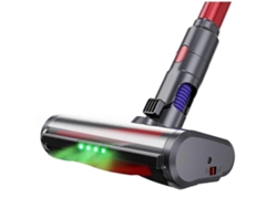 Brush Head For V7 V8 V10 V11 V15 Vacuum Cleaner, Turbo Brush With Led Lights For Carpet Floor Parqu