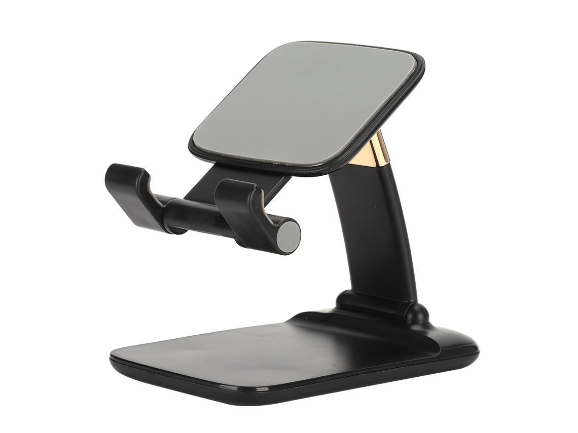 Soporte Para Teléfonos Y Tabletas (metálico Resistente, Plegable Y Ajustable En Múltiples Ángulos)