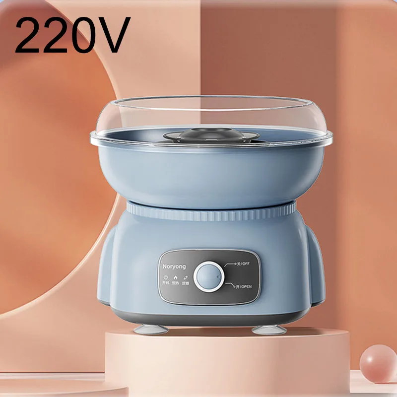 (azul) Máquina De Algodón De Azúcar Para Niños, 220 V, Pequeña, Para Hacer En Casa, Hecha De Material Pp De Calidad Alimentaria.