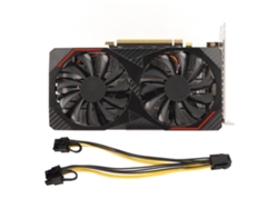 Tarjeta De Vídeo Gaming 8gb Gddr6 2044mhz Dual Fan Para Computadora De Escritorio Luz Dourada