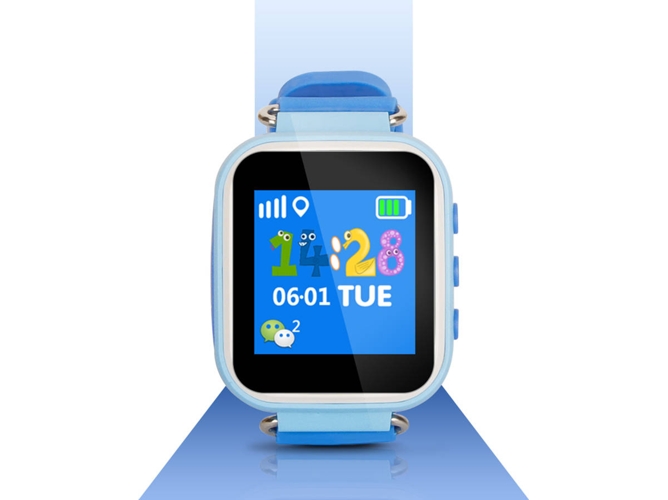 Reloj inteligente GPS con localizador para niños Way Kids Azul Leotec  LEOTEC