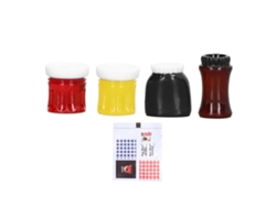 4pcs Modelos Miniatura De Geleia Em Resina 1/12 Acessório De Cozinha Casa De Bonecas