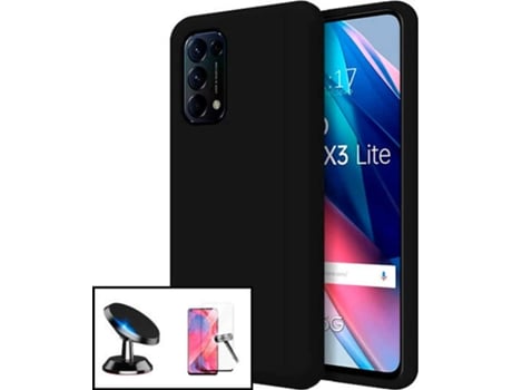 Carcasa, Protector y Soporte Oppo Find X3 Lite PHONECARE Silicone Negro