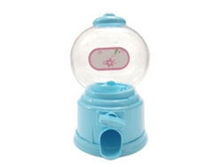 Máquina Expendedora De Chicles Para Niños Con Diseño Retro Multifuncional, Banco De Monedas Duradero De Plástico Azul Para Juegos Familiares