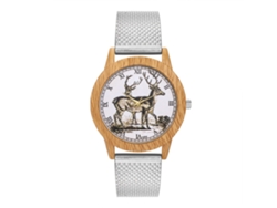 Reloj De Pulsera De Cuarzo Con Correa De Silicona Simple Para Hombre Y Mujer Zhoulianfa (plata)