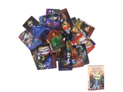 Baraja De Tarot Holográfica De Papel Wonderland, 45 Cartas Para Adivinación Y Juegos.