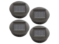 Omni-4 Piezas De Luces Solares De Reemplazo Con Bombillas Led, Luces Superiores Solares Para Jardín, Impermeables Ip65, Fácil Instalación