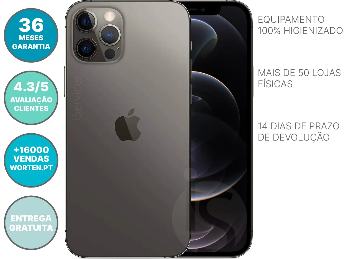 iPhone 12 Pro Max APPLE (Reacondicionado Como Nuevo - 6.7'' - 256
