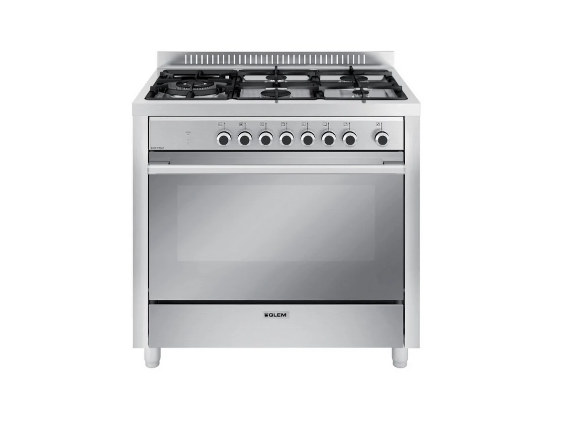 Cocina mixta 104l 5 fuegos acero inoxidable. GX960CVIX - GLEM