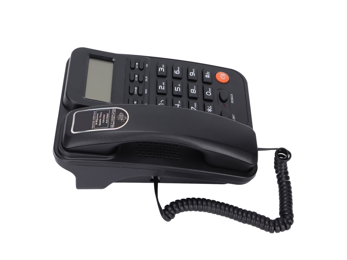 Teléfono Fijo De Escritorio Con Sistema Dual Fsk Dtmf Para Oficina Y Hogar