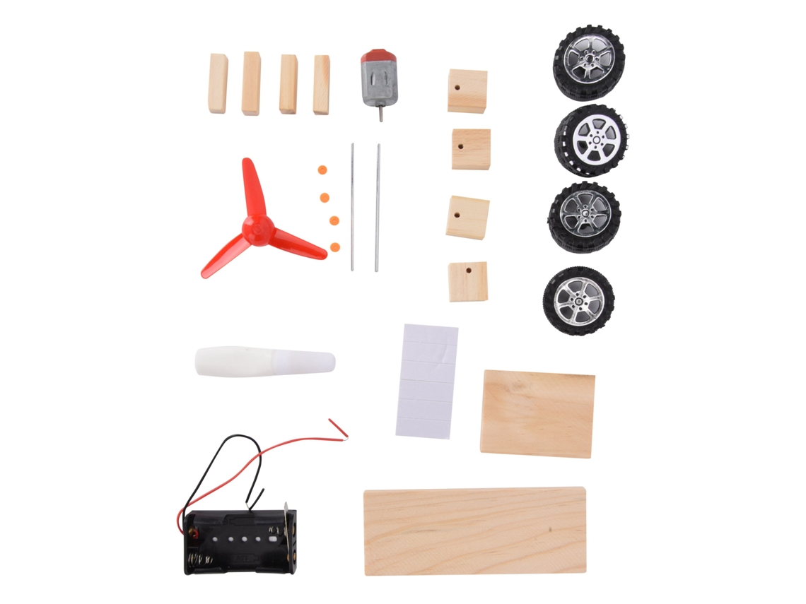 Montaje De Un Modelo De Coche De Juguete Educativo Para Niños - Experimentos De Física Y Ciencia