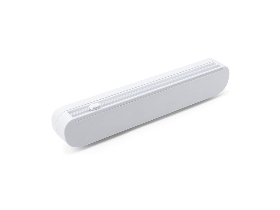 Dispensador De Papel Film Con Cuchilla Oculto Y Ventosas, Cortador Reutilizable De Plástico Para Cocina