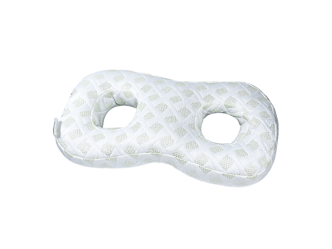 Almohada Eifson Para Dormir De Lado Con Orificios Para Auriculares (blanca)