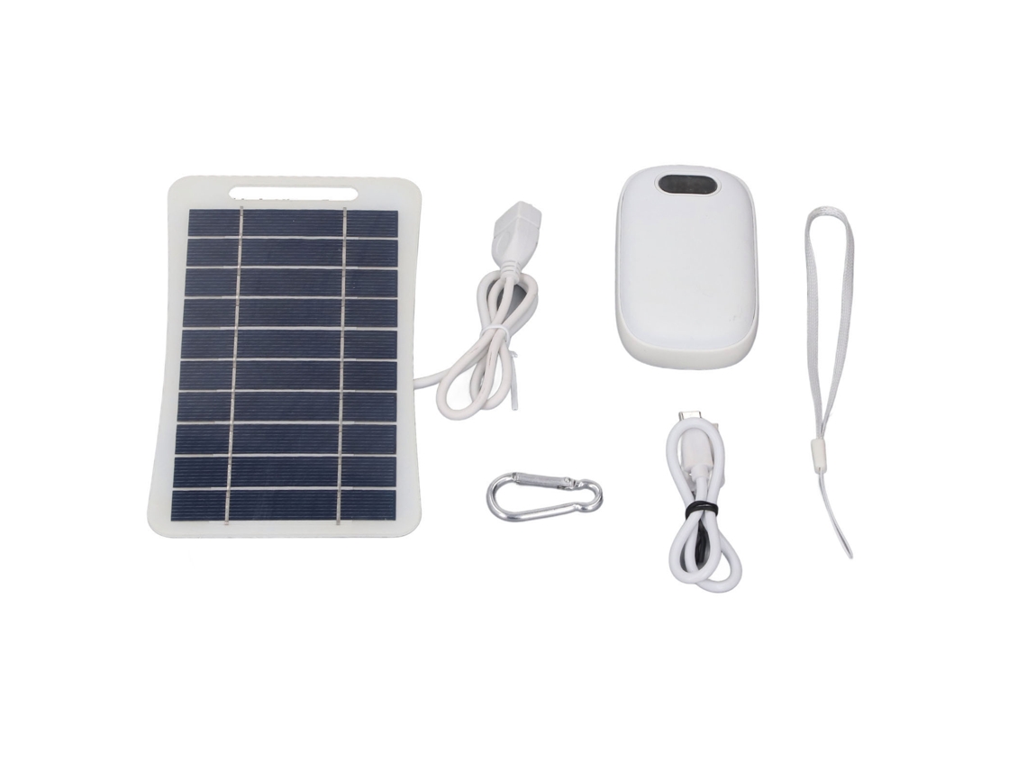 Cargador solar (carga y calienta las manos)