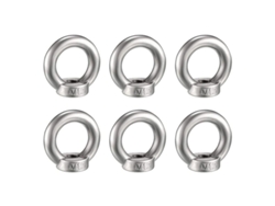 6 Tuercas Anulares M12 De Acero Inoxidable 304, Rosca Métrica, Pernos Anulares Para Fijación