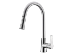 Grifo De Cocina Erymanthe K115 De Latón Cromado Con Cabezal Extraíble