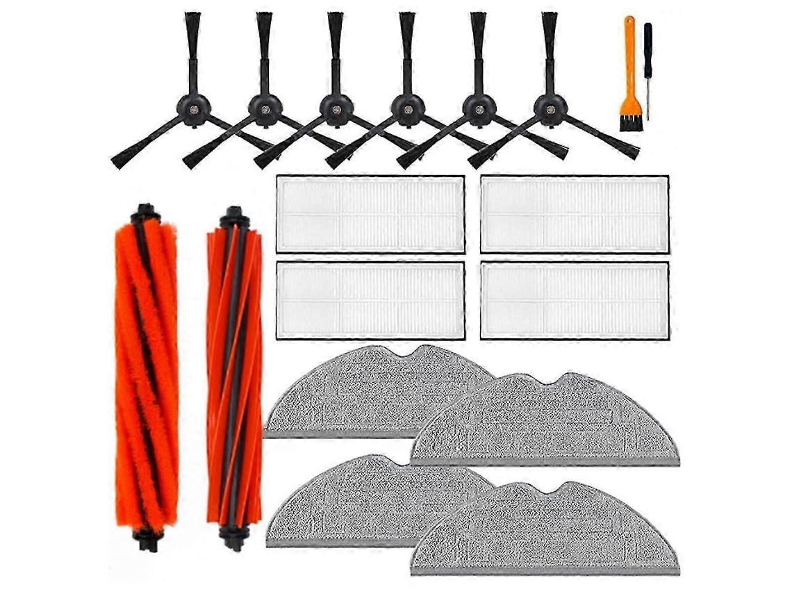 Kit de accesorios de 18 piezas para aspiradora robot S8/S8+/S8 Plus/S8 Pro Ultra: cepillo principal doble, cepillo lateral, filtro y mopa.