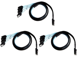 3 Cables Mini Sas De 36 Pines (sff-8087) Macho A 4 De 7 Pines, Host/controlador, Destino/fondo