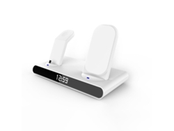 Cargador inalámbrico rápido multifuncional con reloj digital LED, auriculares portátiles, reloj inteligente, carga de bicicletas eléctricas Ly