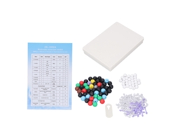 Kit de modelo de estructura molecular de 189 piezas para química orgánica educativa, colorido, PP