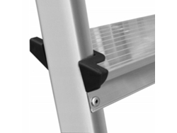 Escalera de aluminio Wolnos. Herramientas de afilar de 7 piezas y 125 kg