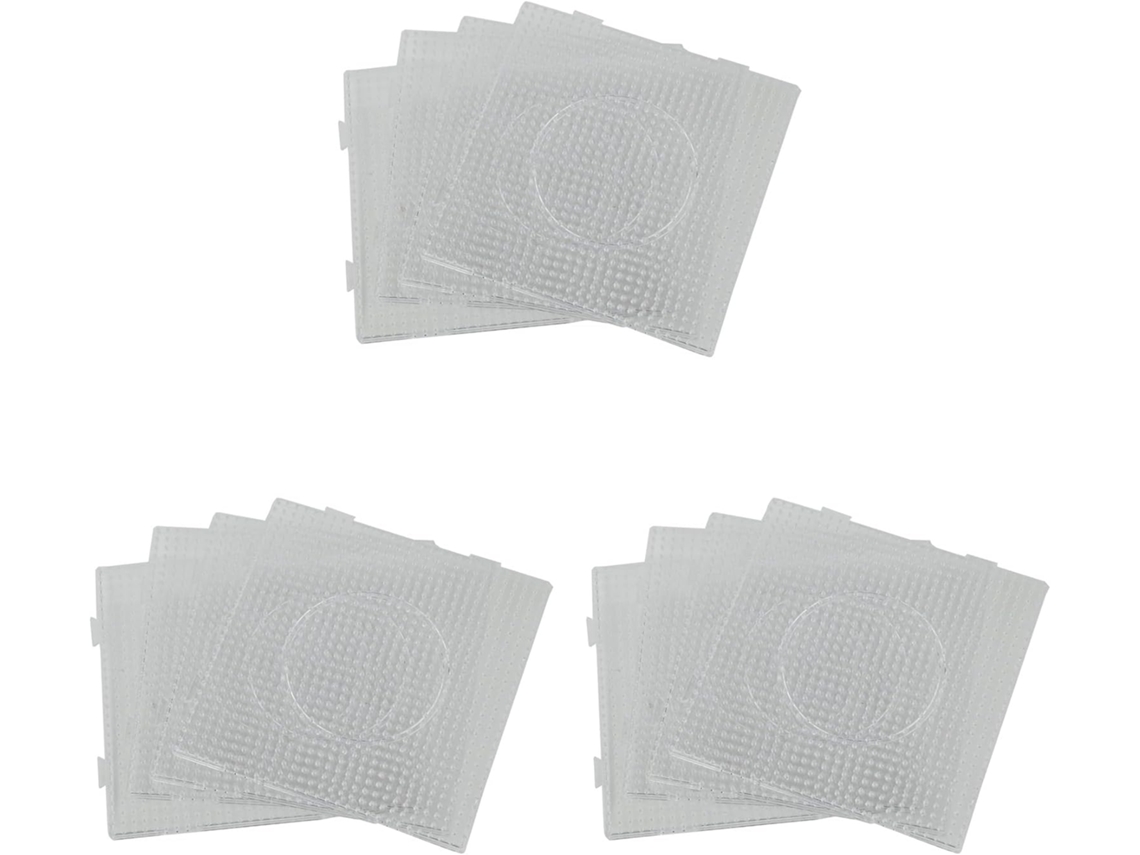 12 Tableros Perforados Grandes Abc Transparentes De 145x145 Mm Para Cuentas Fusibles