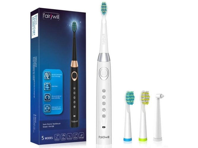 Cepillo de Dientes Eléctrico FAIRYWILL 508 Branca
