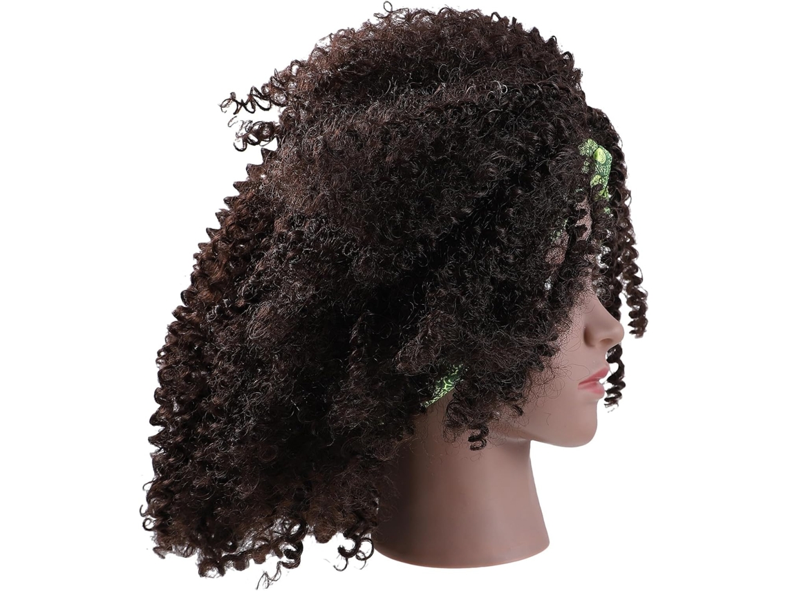 Diadema Afro Para Mujeres Negras, Postizo De Fibra Sintética.
