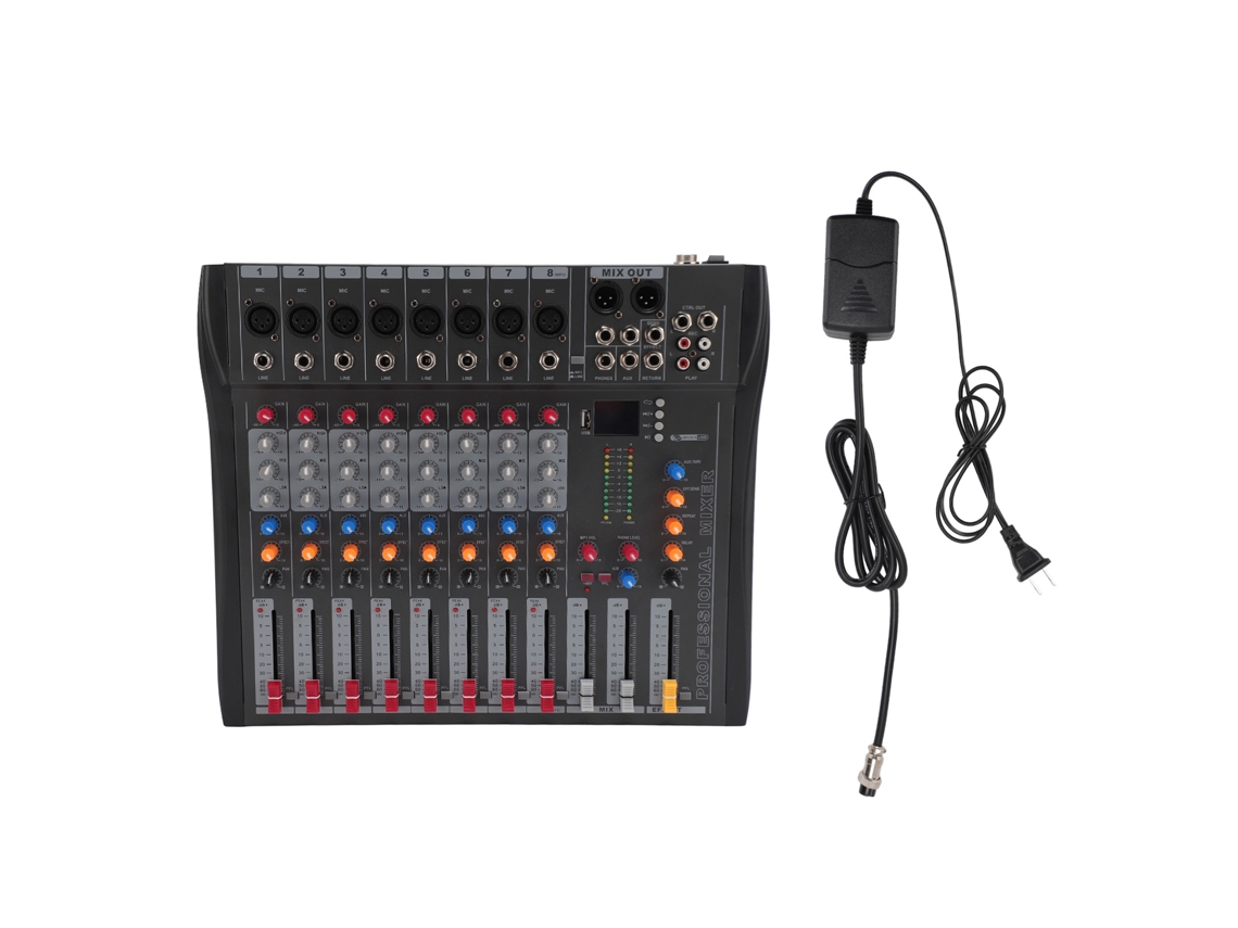Mixer Usb Bluetooth 8 Canais LAXISCREED