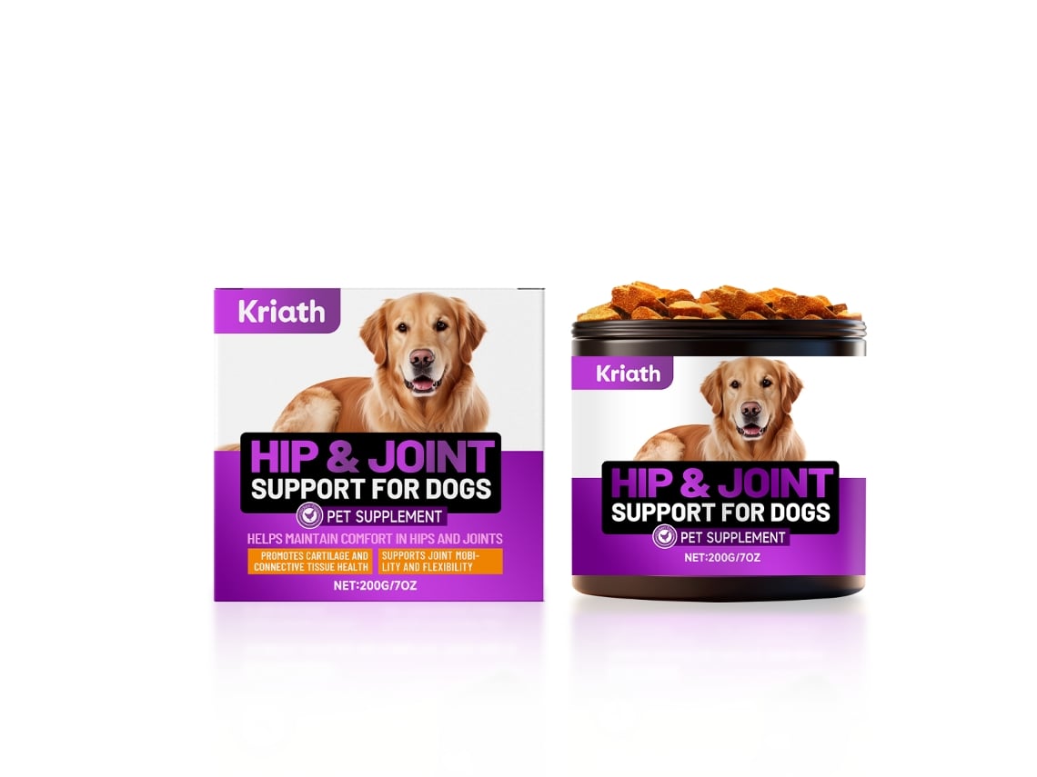 Gránulos blandos para la salud y el cuidado de las articulaciones de los perros.