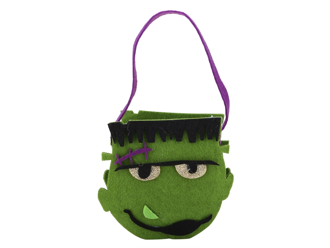 Bolsa de regalo de lona con forma de calavera de Halloween