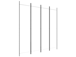 Biombo plegable de 4 paneles, 200 x 200 cm, tela blanca y planchado, Dec030839