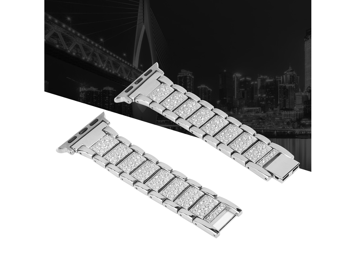 Correa para iWatch (acero inoxidable, diamantes)