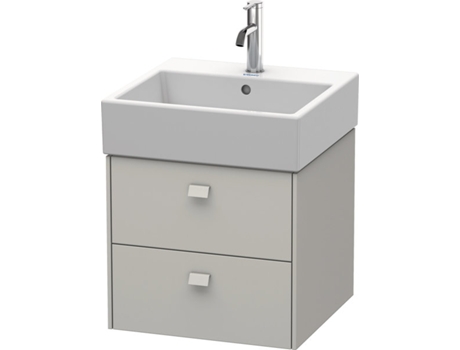 Mueble bajo encimera DURAVIT Brioso 48,4 x 45,9 cm 2 cajones incl. hueco para sifón y delantal para lavabo Vero Air 235050