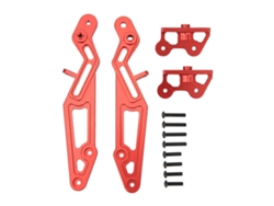 Soporte de alerón para coche RC 2026 de aleación de aluminio para Arrma Series 1/7 1/8 (repuesto rojo)