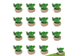 20 piezas de cactus simulados para decoración de micropaisaje de musgo NEVEANCE