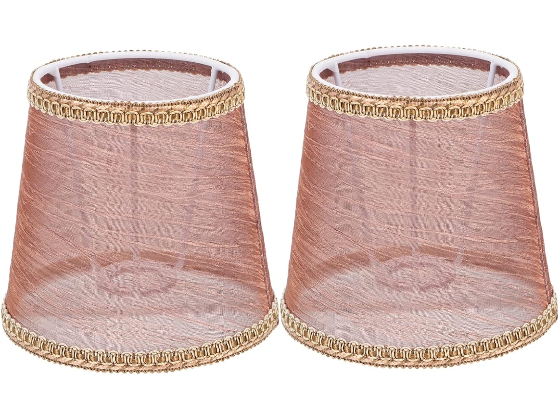 Juego de 2 pantallas transparentes para lámparas de diseño minimalista.