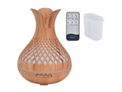 Humidificador De Aromaterapia De 500 Ml, Silencioso, Con Luces Led Y Mando A Distancia, De Madera.