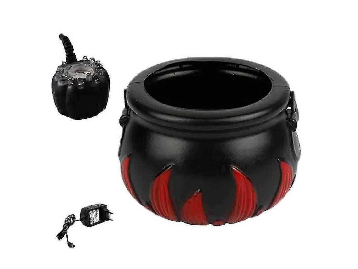Máquina De Humo Decorativa De Halloween Con Luz Led Que Cambia De Color, 2 Unidades