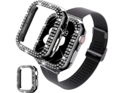 Correa fina de malla metálica para Apple Watch de 40 mm, compatible con SE/Series 6/5/4 (negra)