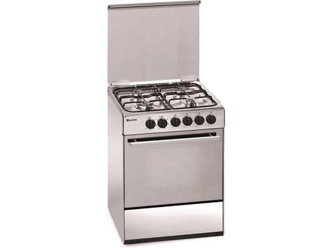 Cocina MEIRELES E 602 X (55 L - Eléctrico y Gas Butano-propano - Inox)